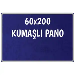 Kumaşlı Okul Panosu 60x200 (Alüminyum Çerçeveli)