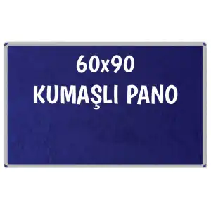 Kumaşlı Okul Panosu 60x90 (Alüminyum Çerçeveli)