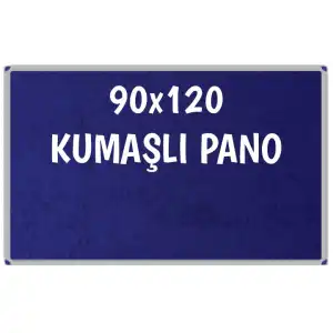 Kumaşlı Okul Panosu 90x120 (Alüminyum Çerçeveli)
