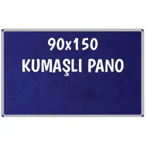 Kumaşlı Okul Panosu 90x150 (Alüminyum Çerçeveli)