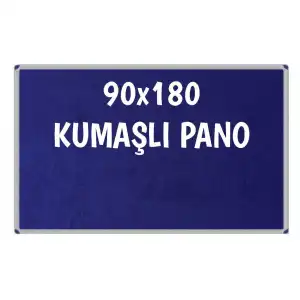 Kumaşlı Okul Panosu 90x180 (Alüminyum Çerçeveli)