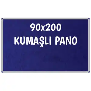 Kumaşlı Okul Panosu 90x200 (Alüminyum Çerçeveli)