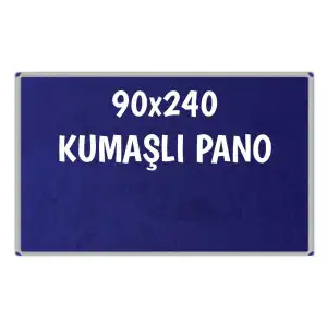 Kumaşlı Okul Panosu 90x240 (Alüminyum Çerçeveli)