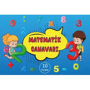 Matematik Canavarı Motivasyon Kartı