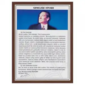 Mdf Çerçeve Gençliğe Hitabe 35x50