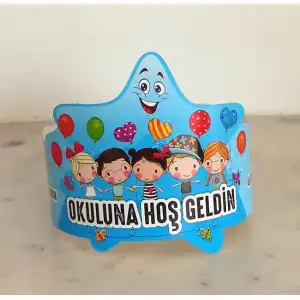 Mutlu Arkadaşlar Okuluna Hoşgeldin Tacı (Mudu)