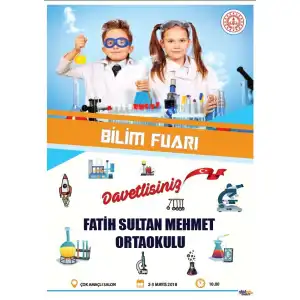 Okul Bilim Fuarı Afişi 10