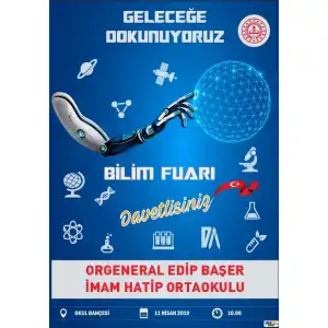 Okul Bilim Fuarı Afişi 7