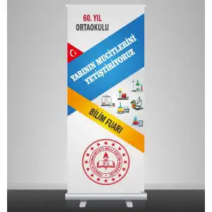 Okul Bilim Fuarı Branda ve Roll Up Branda Standı 4