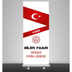Okul Bilim Fuarı Branda ve Roll Up Branda Standı 6