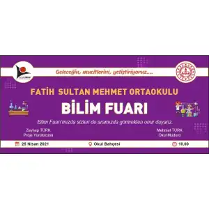 Okul Bilim Fuarı Davetiyesi 9 (Zarflı)