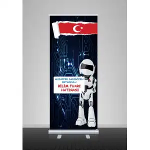 Okul Bilim Fuarı Hatıra Robotu 1 (Rollup)