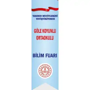 Okul Bilim Fuarı Kırlangıç Bayrak 3