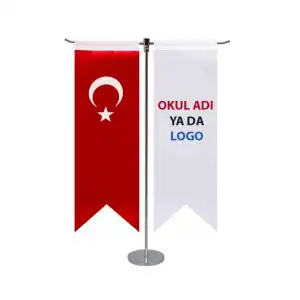Okul T Tipi Masa Bayrağı