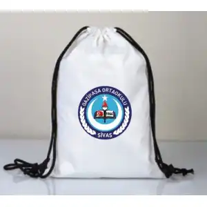 Okula Logosu Baskılı Spor Çanta