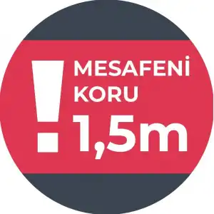 Sosyal Mesafe Yer Yazıları  28 (Laminasyonlu)