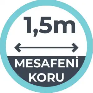 Sosyal Mesafe Yer Yazıları  29 (Laminasyonlu)