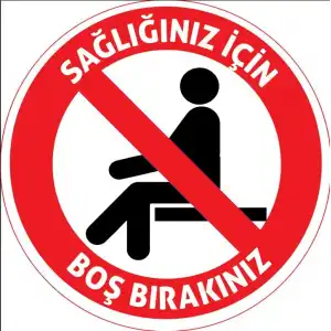 Sosyal Mesafe Yer Yazıları  41 (Laminasyonlu)