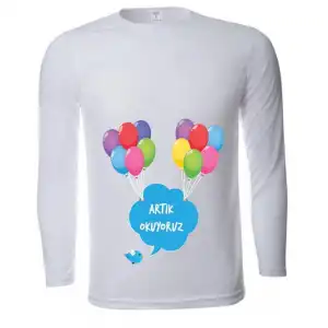 Uzun Kol Okuma Bayramı Tişörtü 1