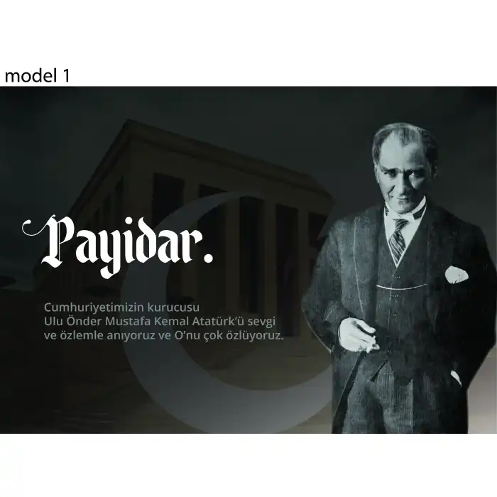 10 Kasım Atatürkü Anma Günü Afişi