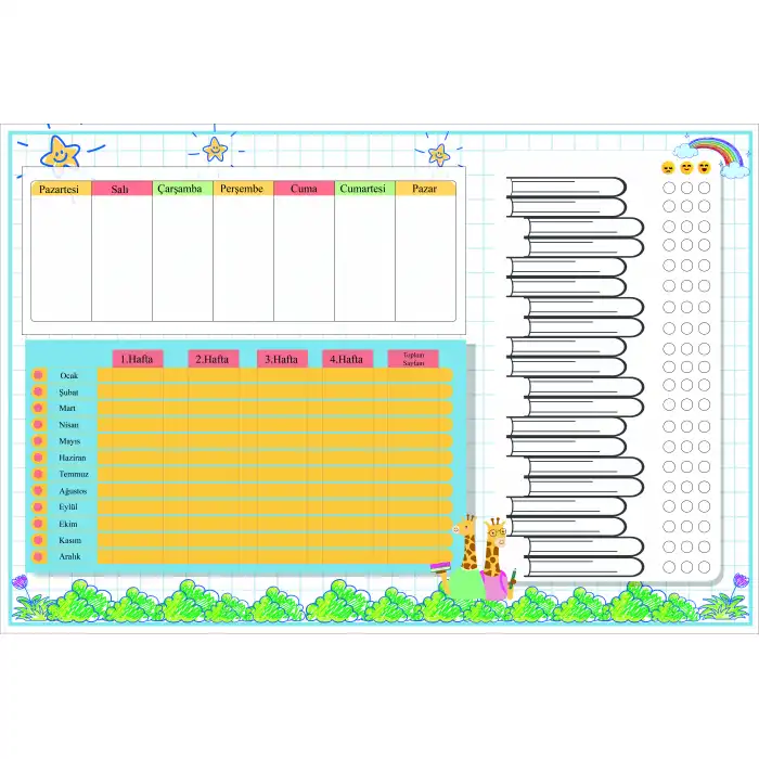 Kitap Okuma Çizelgesi