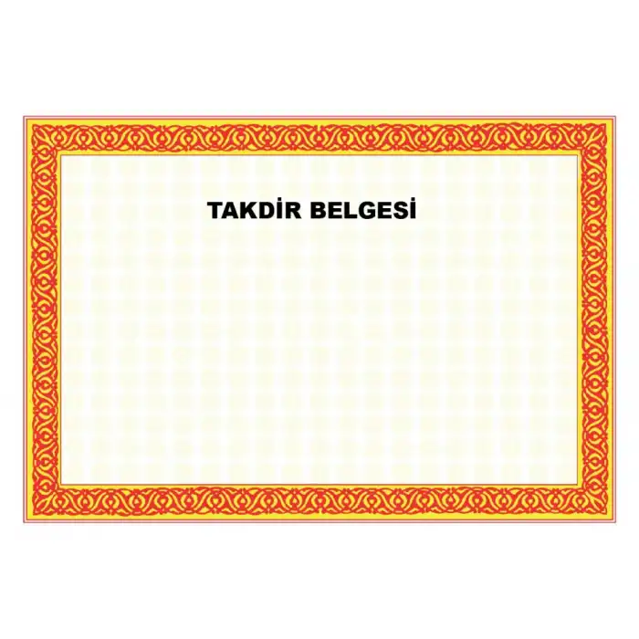 Okul Öğrenci Takdir Belgesi MEB Onaylı (İlkokul-Ortaokul-Lise)