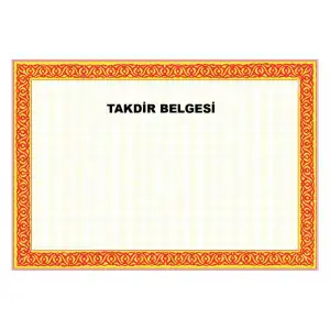 Okul Öğrenci Takdir Belgesi MEB Onaylı (İlkokul-Ortaokul-Lise)
