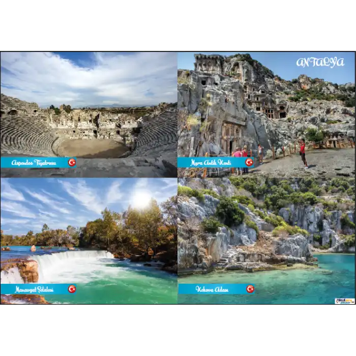 Antalya Fotoğrafları Kolaj Kekova