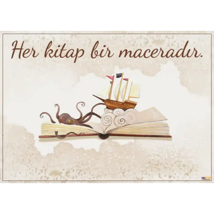 Her Kitap Bir Maceradır Afişi (Posteri)