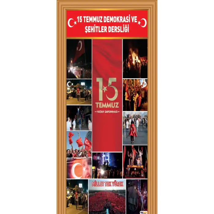 15 Temmuz Demokrasi ve Şehitler Kapı Giydirme 2