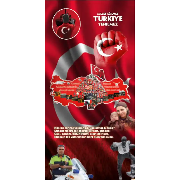 15 Temmuz Demokrasi ve Şehitler Kapı Giydirme 3