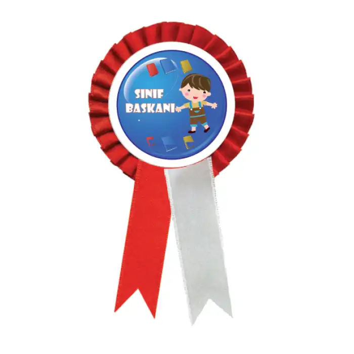 Sınıf başkanı Öğrenci Kokartı 1 (MAVİ)