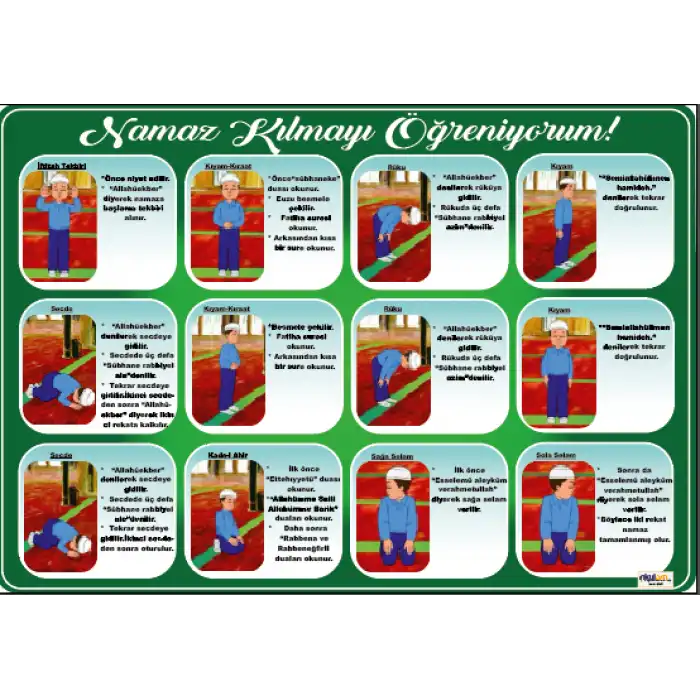 Namaz Kılmayı Öğreniyorum Afişi