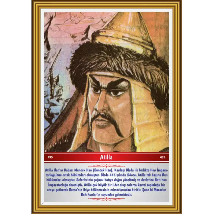 Türk Büyükleri- Atilla Afişi
