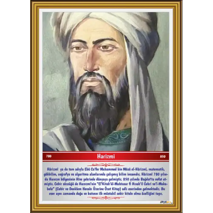 Türk Büyükleri - Harizmi Afişi