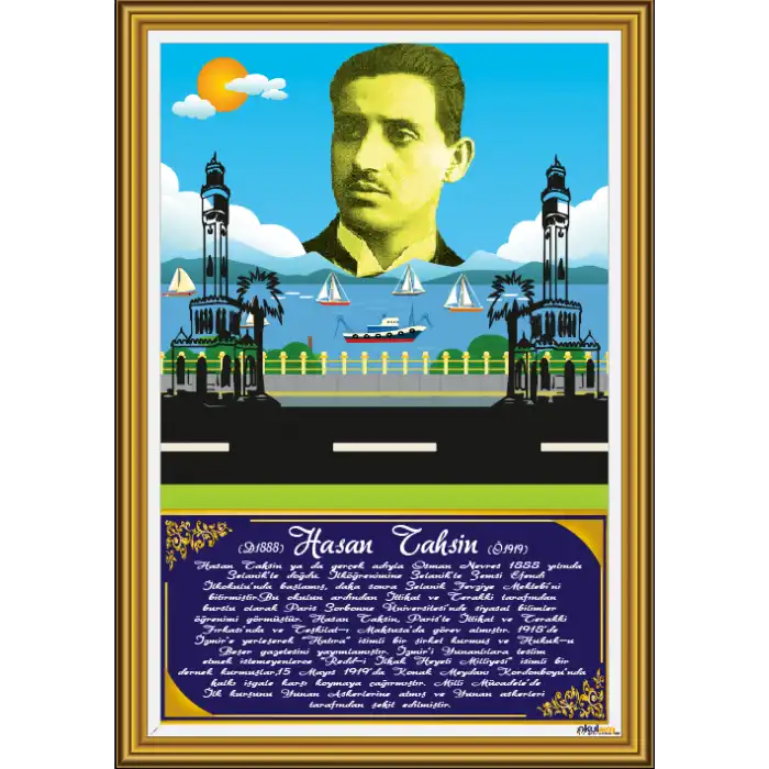 Türk Büyükleri - Hasan Tahsin Afişi