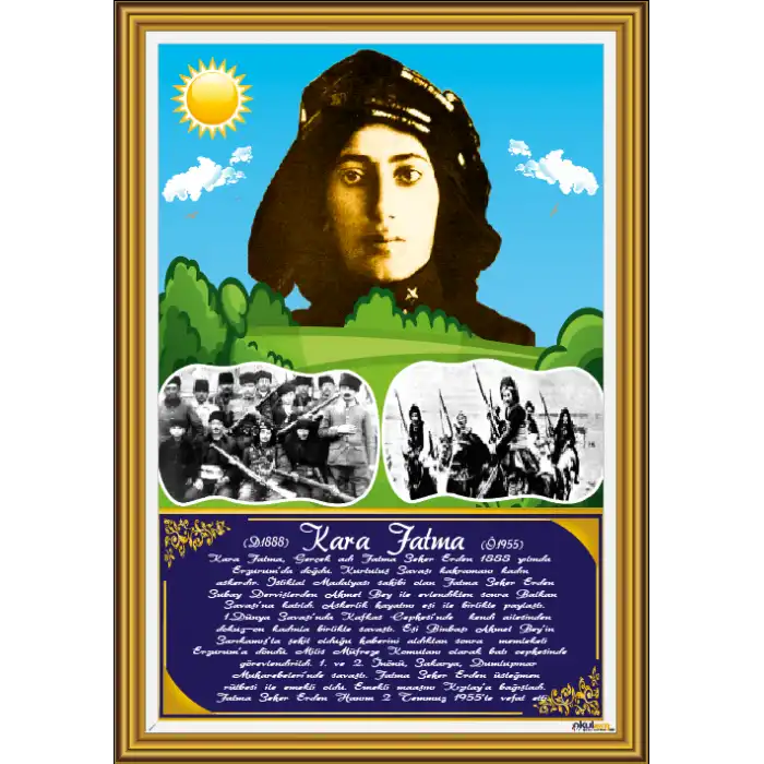 Türk Büyükleri - Kara Fatma Afişi