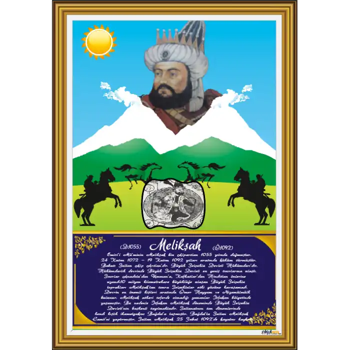 Türk Büyükleri - Melikşah Afişi
