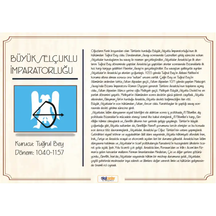 Büyük Selçuklu İmparatorluğu Afişi (Posteri)