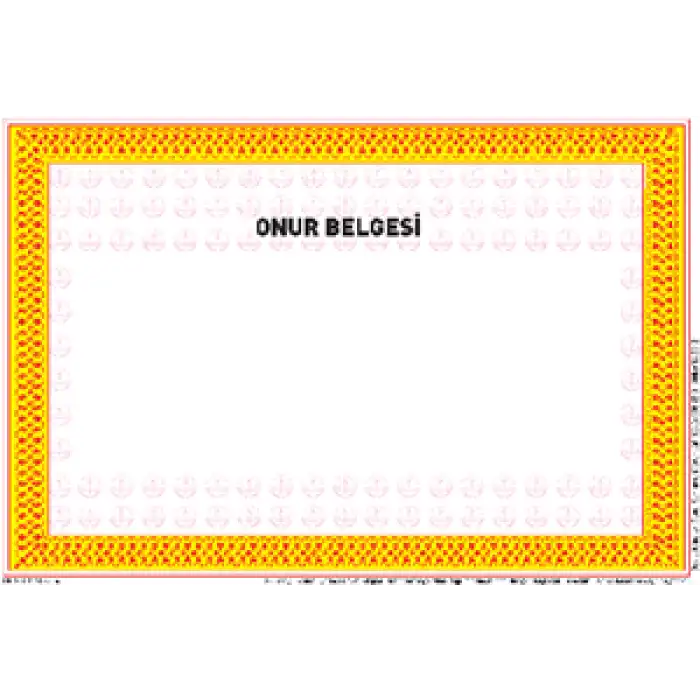 Okul Öğrenci Onur Belgesi MEB Onaylı (İlkokul-Ortaokul-Lise)