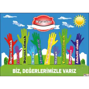 Değerlerimiz Afişi (Eller)