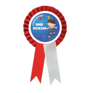 Sınıf başkanı Öğrenci Kokartı 1 (MAVİ)