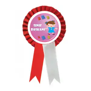 Sınıf Başkanı Öğrenci Kokartı 2 (MAVİ)