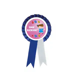 Sınıf Başkanı Öğrenci Kokartı 4 (Mavi)