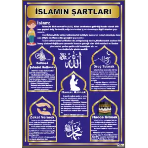 Din Dersi İslamın Şartları Afişi