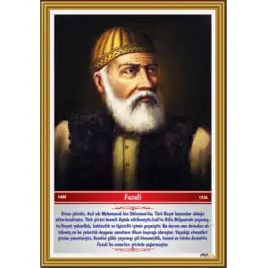 Türk Büyükleri- Fuzuli Afişi