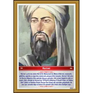 Türk Büyükleri - Harizmi Afişi