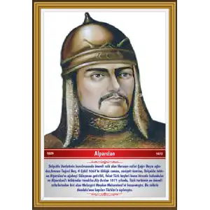 Türk Büyükleri - Alparslan Afişi
