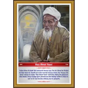 Türk Büyükleri - Hoca Ahmed Yesevi Afişi