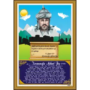 Türk Büyükleri - Karamanoglu Mehmet Bey Afişi